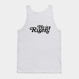 He is Risen! Retro Bible Verse Tank Top